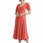 Kleid mit Puffärmel