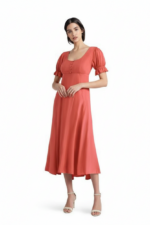 Kleid mit Puffärmel