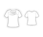 2830 - T-Shirt mit Falten – Bild 2