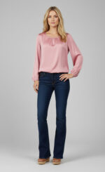 Bluse mit volumonösen Ärmeln