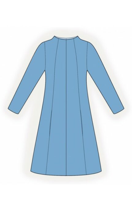 Kleid mit vertikalen Reliefen