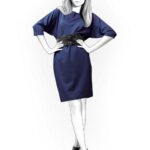 Kleid mit Fledermausärmel