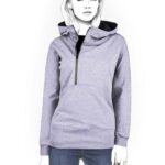 Hoodie mit Kapuze und Reißverschluss