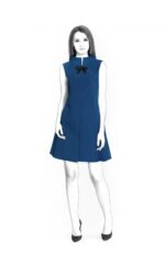 Kleid mit Stehkragen