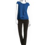 Blusentop mit doppeltem Vorderteil