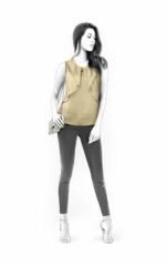 4677 - Bluse mit angesetztem Volant