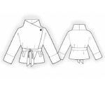 2036 – Куртка с косым бортом — изображение 2