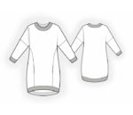 2037 – Hoodiekleid mit Drop-Shoulder Ärmel – Bild 2