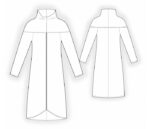 2176 - Hoodiekleid mit Reißverschlussimitation – Bild 2