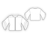 4114 - Jacke mit Glockenärmeln – Bild 2