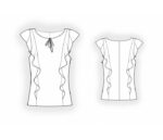 4261 - Bluse mit Volant – Bild 2