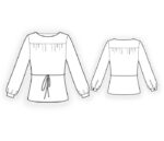 Schnittmuster für Bluse mit Passe