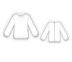 4440 - Bluse mit volumonösen Ärmeln – Bild 2