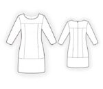 4525 - Платье с кокеткой и нижней планкой — изображение 2