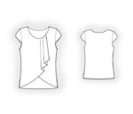 4551 - Blusentop mit doppeltem Vorderteil – Bild 2