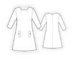 4595 - Einfaches Jerseykleid – Bild 2