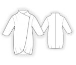 4639 - Mantel mit asymmetrischer Vorderkante – Bild 2