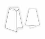 4755 - Юбка с декоративным запахом — изображение 2