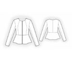 4978 – Жакет с баской — изображение 2