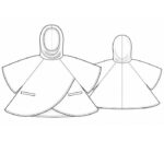 Schnittmuster nach Maß - Poncho mit Kapuze
