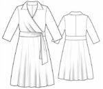 5806 - Wickelkleid mit Kragen – Bild 2