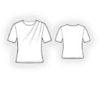 Schnittmuster nach Maß - T-Shirt mit Falten