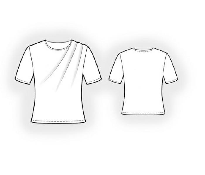 Schnittmuster nach Maß - T-Shirt mit Falten